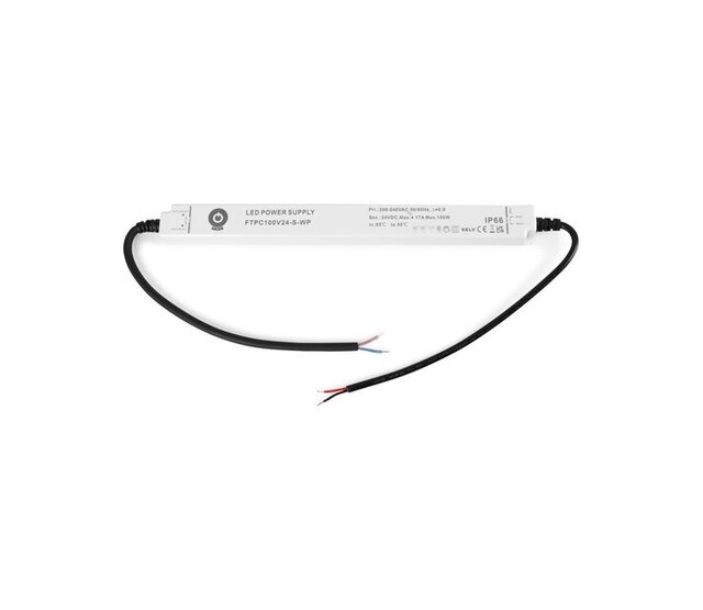 Schlankes, wasserdichtes LED-Netzteil – 100 Watt, 24 Volt, IP67 Schlankes, wasserdichtes LED-Netzteil – 100 Watt, 24 Volt, IP67