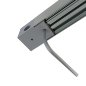 Endkappe Öffnung links Silber für LED Profil XL306Silber Endkappe Öffnung links Silber für LED Profil XL306Silber