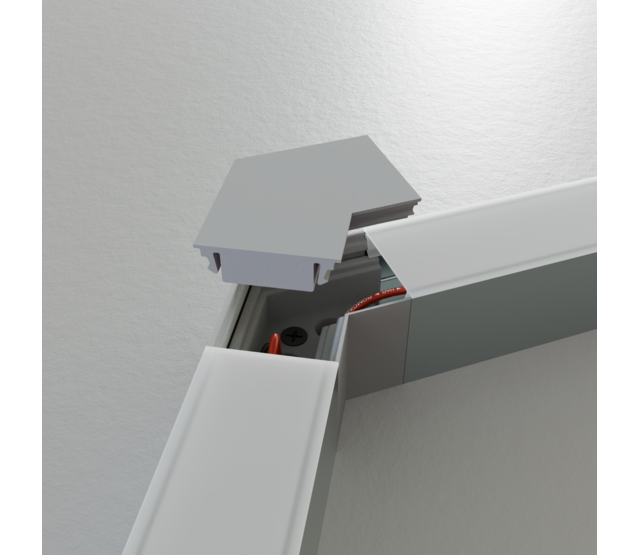 Eckverbinder 120° Weiß für LED Profil XL306 Weiß inkl. 2 Madenschrauben M5 x 4