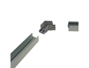 Eckverbinder 120° Schwarz für LED Profil XL306Schwarz