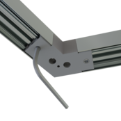 Eckverbinder 120° Schwarz für LED Profil XL306Schwarz incl 2 madenschrauben M5 x 4 Eckverbinder 120° Schwarz für LED Profil XL306Schwarz incl 2 madenschrauben M5 x 4