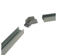 Eckverbinder 135° Weiß für LED Profil XL306Weiß incl 2 madenschrauben M5 x 4