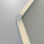 Eckverbinder 135° Weiß für LED Profil XL306 Weiß inklusive 2 Madenschrauben M5 x 4