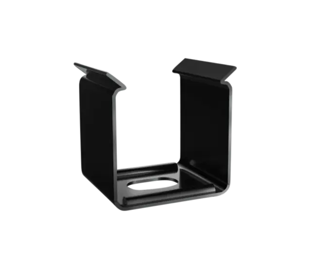 Montageklammer für LED Profil 308SCHWARZ – stabile und einfache Halterung für LED-Streifen und Aluminiumprofile, 20 mm Breite, robuste Befestigung für Decken- und Wandmontage