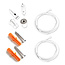 Kabel für LED-Profile Kabel-Aufhängesystem für LED-Profile 318ALU, 318Weiss, 318Schwarz,XL304ALU, XL306ALU, XL340ALU, XL08SCHWARZ - Weiss