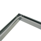 Verbinder 90° Silber für LED Profil XL304Silber inkl. 2 madenschrauben M5 x 4