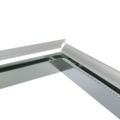 Verbinder 90° Silber für LED Profil XL304 Silber inkl. 2 Madenschrauben M5 x 4