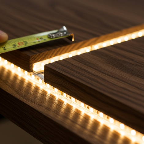 LED Streifen in Holz einbauen