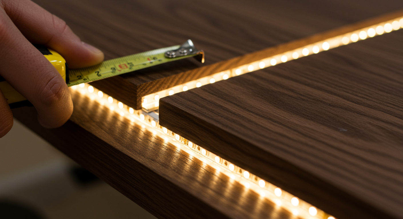 LED Streifen in Holz einbauen