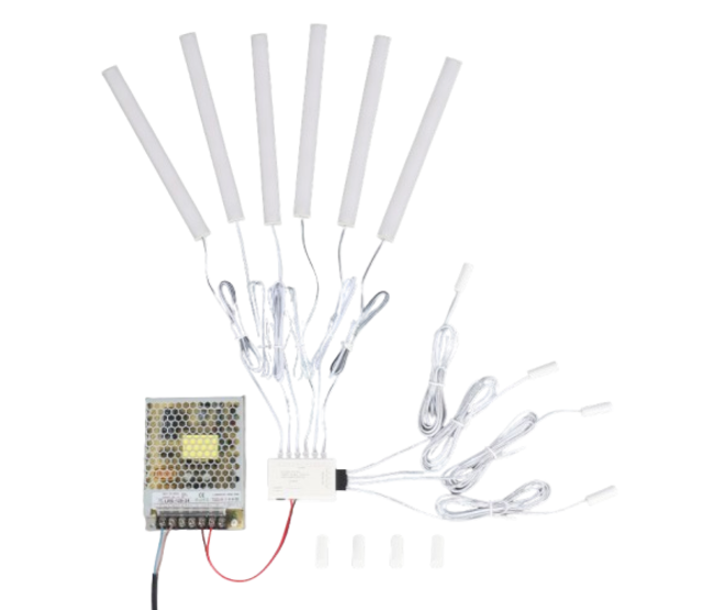 Magnetischer Schrank-Controller SMC002 für LED-Streifen mit 10×30 mm Einbausensor, kabellos, automatische Lichtsteuerung