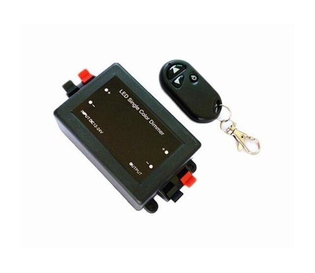 Drahtloser LED Dimmer Set mit Controller & Fernbedienung (12–24 V, 8 A, RF)