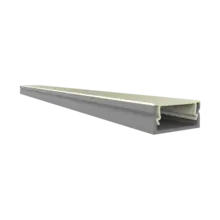 LED Alu Einbau-/Aufbauprofil mit Abdeckung 17,15x7,40 mm für LED Streifen - 04ALU