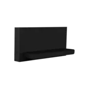 04SCHWARZ Endkappe ohne Kabeldurchführung für LED Streifen, 10 mm breit, schwarz, passend für Aluminiumprofile, staub- und spritzwassergeschützt, einfache Montage, ideal für LED-Beleuchtungssysteme