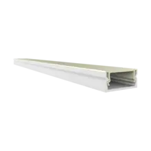 Weiße LED Alu Profil Aufbau/Einputz mit Abdeckung 17,15 x 7,40 mm - 04WEISS