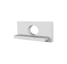 04WEISS Endkappe mit Kabeldurchführung für LED-Streifen – Präzise Montage, IP20, 10 mm Breite, 5 mm Höhe, ideal für LED-Profile, Aluminium, einfache Installation, technisch optimiert