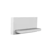 04WEISS Endkappe ohne Kabeldurchführung für LED-Streifen, Aluminiumprofil, 20 mm Breite, 10 mm Höhe, passend für LED-Beleuchtungssysteme, staub- und spritzwassergeschützt, einfache Montage