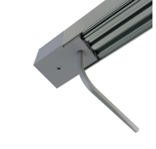 Endkappe Öffnung rechts Silber für LED Profil XL306Silber