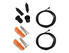 Kabel-Aufhängesystem für LED-Profile 318ALU, 318Weiss, 318Schwarz,XL304ALU, XL306ALU, XL340ALU, XL08SCHWARZ - Schwarz