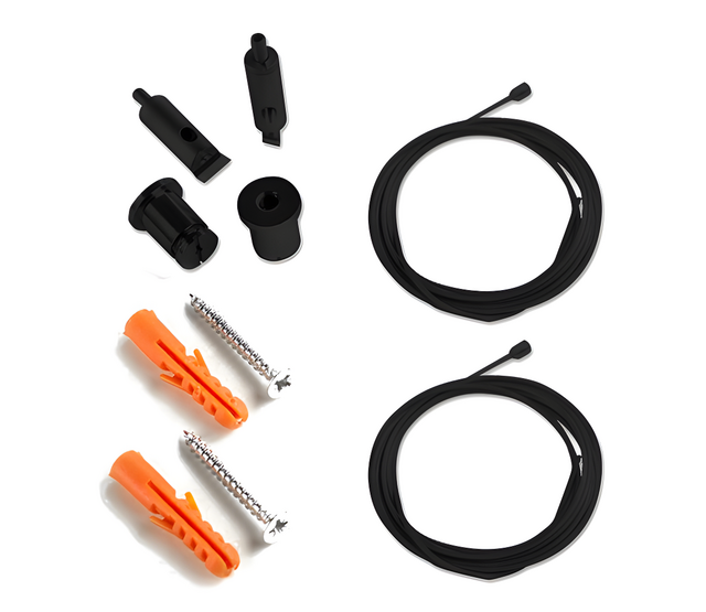 Kabel-Aufhängesystem für LED-Profile 318ALU, 318Weiss, 318Schwarz,XL304ALU, XL306ALU, XL340ALU, XL08SCHWARZ - Schwarz