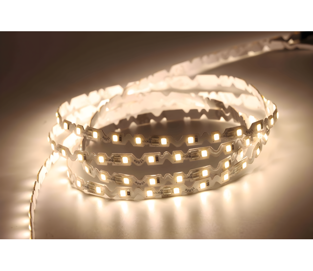 Flexibler LED-Streifen in Warmweiß 3000K, IP20, 24V Gleichspannung, 10W Leistungsaufnahme, 72 LEDs pro Meter – für Innenbeleuchtung und dekorative Anwendungen