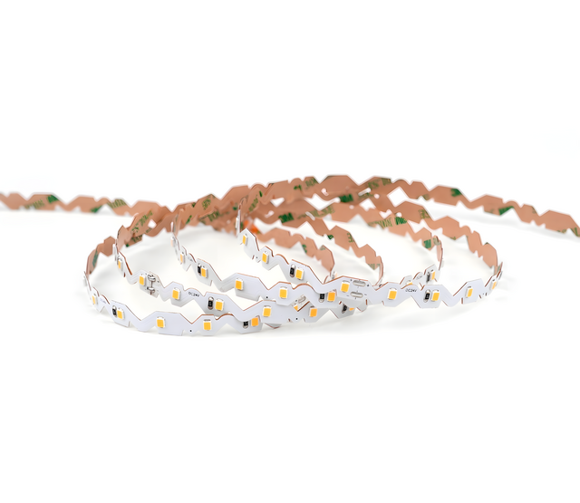 Flexibler LED-Streifen in Warmweiß 3000K, IP20, 24V Gleichspannung, 10W Leistungsaufnahme, 72 LEDs pro Meter – für Innenbeleuchtung und dekorative Anwendungen