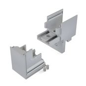 Ausseneckverbinder 90° Silber für LED Profil 318alu