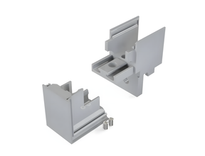 Ausseneckverbinder 90° Silber für LED Profil 318alu