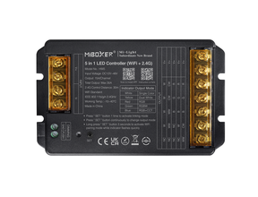 Professioneller 30-Ampere-LED-Controller 5-in-1 – Einfarbig / Dualweiß / RGB / RGBW / RGBWW / RGBCCT LED-Streifen 12–24–48 V – HW5