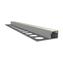 LED Fliesen- & Putzprofil mit Abdeckung 29,70mm x 9,85mm – SLIMSTUC300
