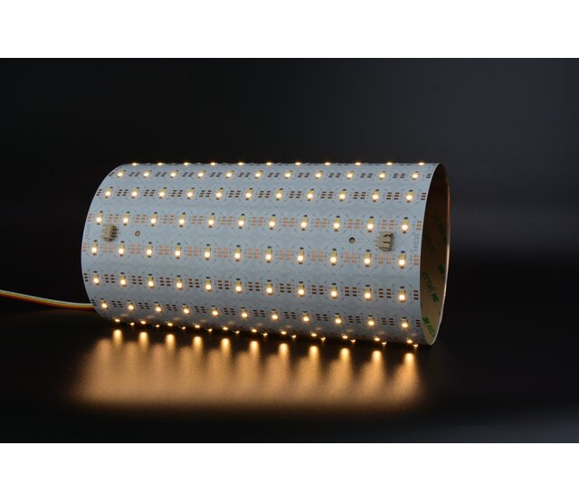 Flexibles LED-Sheet Dual White 24,5 x 49 cm – 3000-6500K einstellbar, 484 LED, 4100 lm, CRI 90, im Raster kürzbar, 24 V, IP20