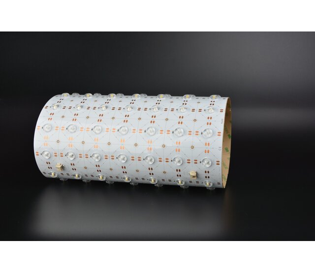 Flexibles LED-Sheet RGBCCT 24,5 x 49 cm – Farbe plus Weiß 3000-6500K, 640 LED, 5500 lm, im Raster kürzbar, 24 V, IP20