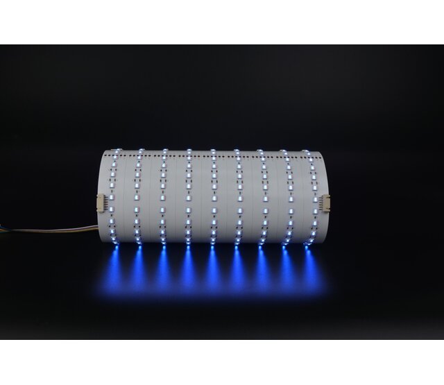 Flexibles LED-Sheet RGBCCT 24,5 x 49 cm – Farbe plus Weiß 3000-6500K, 640 LED, 5500 lm, im Raster kürzbar, 24 V, IP20