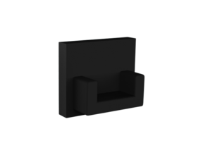 Slim308 Endkappe Schwarz ohne Kabelausgang