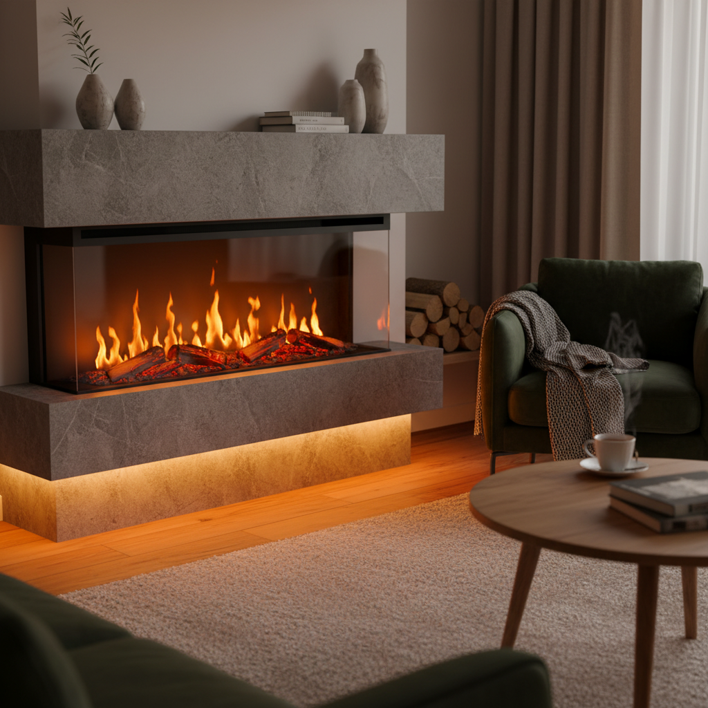 LED Streifen gegen eine Wand