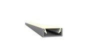 15 mm × 6,69 mm Aluminium-LED-Profil in 3 m Länge mit Abdeckung für LED-Streifen – 301ALU. Robustes, kratzfestes Aluminium, passend für LED-Streifen bis 13,3 mm Breite.