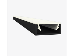 LED Alu-Profil Schwarz 3m 15mm x 6,69mm mit Abdeckung für LED Streifen - 301SCHWARZ 3m