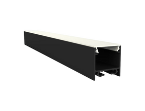 LED Aluminium Profil  Schwarz 3m 15x15,69mm mit opaler Klick-Abdeckung für LED Streifen - 302SCHWARZ