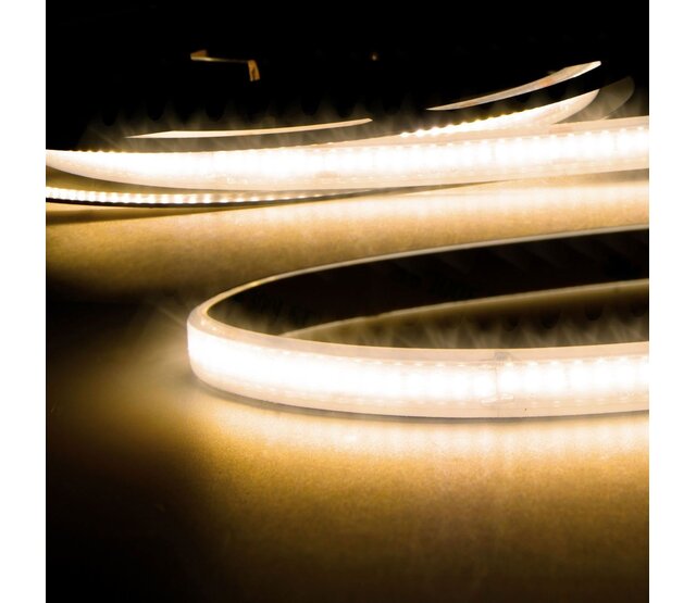 PRO LED-Streifen warmweiß 8W 700lm/Meter 240 LEDs 48VDC IP68 3000K CRI95 – 30 Meter