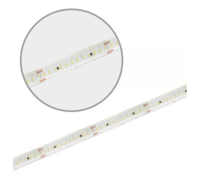 PRO LED-Streifen extra warmweiß 8W 700lm/Meter 240 LEDs 48VDC IP68 2700K CRI95 – 30 Meter