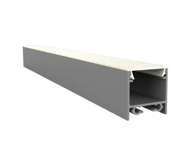 20 mm x 20 mm LED-Aluminiumprofil 3m mit opaler Diffusor-Abdeckung für LED-Streifen bis 15 mm – 318ALU, hochwertiges Montagesystem für indirekte Beleuchtung