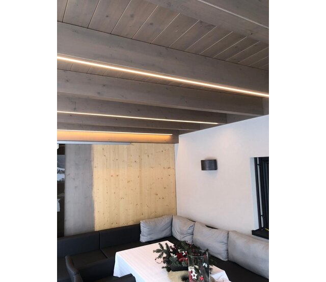20 mm x 20 mm LED-Aluminiumprofil 3m mit opaler Diffusor-Abdeckung für LED-Streifen bis 15 mm – 318ALU, hochwertiges Montagesystem für indirekte Beleuchtung