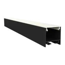 LED Aufbauprofil 3m Schwarz mit Abdeckung 20x20 mm – Aluminium LED Profil 318SCHWARZ