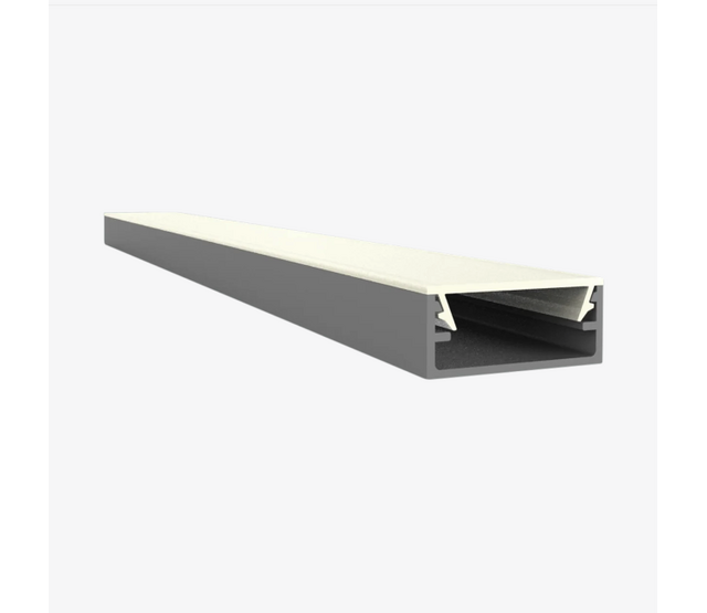 8,84 mm x 20 mm LED-Aluminiumprofil 3m mit Diffusorabdeckung für LED-Streifen – 304ALU, hochwertiges Montagesystem für indirekte Beleuchtung, präzise Maße nach DIN-Norm