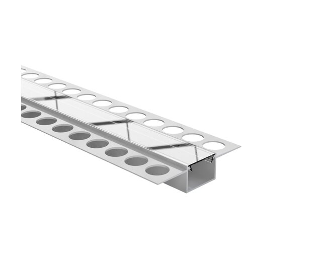 LED Trockenbauprofil Trimless400 – 60 × 15 mm, mit opaler Klick-Abdeckung | Trimless-Optik ohne sichtbare Profilkante