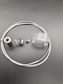 Montageklemmer mit Kabelhalterung für Deckenmontage von Neon Flex 30mm – Ideal für LED Streifen, Aluprofile & Lichtinstallation – Robuste Halterung für 30mm Durchmesser, einfache Befestigung