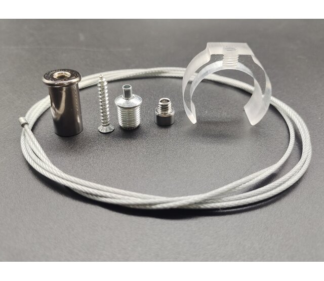 Montageklemmer mit Kabelhalterung für Deckenmontage von Neon Flex 30mm – Ideal für LED Streifen, Aluprofile & Lichtinstallation – Robuste Halterung für 30mm Durchmesser, einfache Befestigung