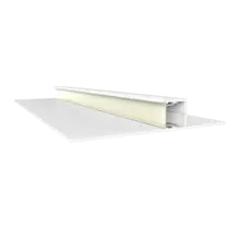 LED Trockenbauprofil Weiß 2m 80x13,80mm T4 für LED Streifen – Aluminium LED-Einbauprofil für Gipskarton, präzise Kanten, optimale Lichtstreuung, ideal für LED-Streifen, Montagezubehör inklusive