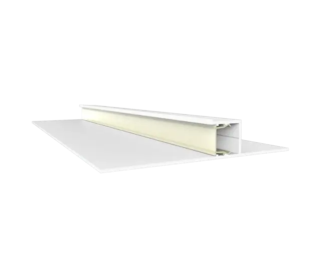 LED Trockenbauprofil Weiß 2m 80x13,80mm T4 für LED Streifen – Aluminium LED-Einbauprofil für Gipskarton, präzise Kanten, optimale Lichtstreuung, ideal für LED-Streifen, Montagezubehör inklusive