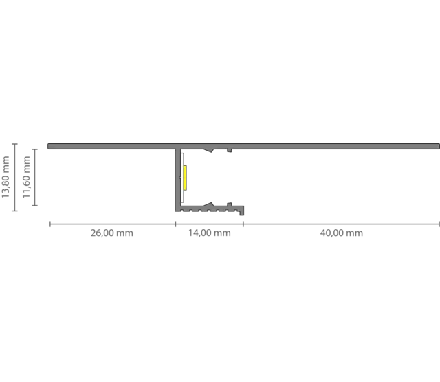 LED Trockenbauprofil Weiß 2m 80x13,80mm T4 für LED Streifen – Aluminium LED-Einbauprofil für Gipskarton, präzise Kanten, optimale Lichtstreuung, ideal für LED-Streifen, Montagezubehör inklusive