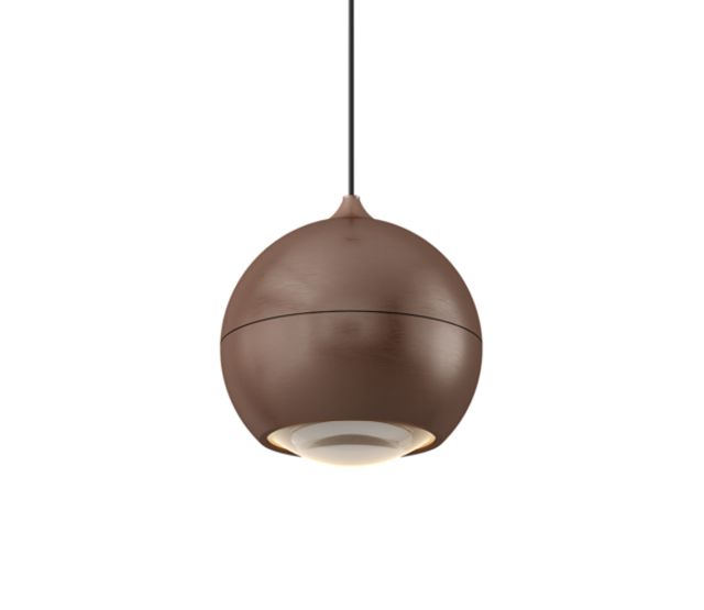 LED Pendelleuchte Miami – moderne dimmbare LED-Hängeleuchte, höhenverstellbar von 21 bis 200 cm, in Bronze gebürstet, Champagne, Warm Gold, Weiß und Schwarz